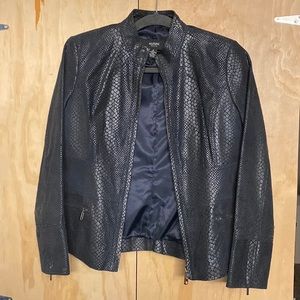 ALFANI petite S women Genuine leather jacket